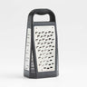 Gray box grater with a white background