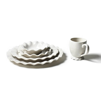 Signature White Ruffle Mug