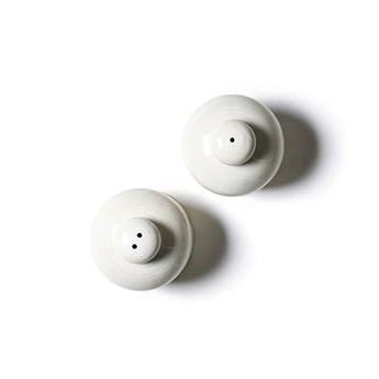 Signature White Ruffle Salt & Pepper Shaker Set