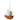Felt sailboat ornament with a mouse character on a white background