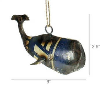 Homart Metal Whale Ornament