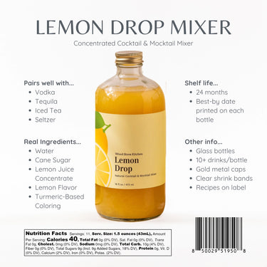 Lemon Drop Mix Cocktails and Mocktails