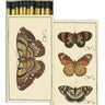 Matchbox with butterfly illustrations on a white background