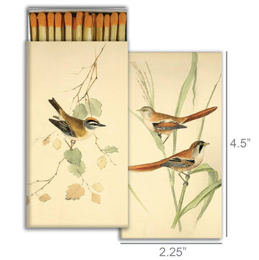 Measurements for HomArt - Matches - British Birds 4.5”H x 2.25”W
