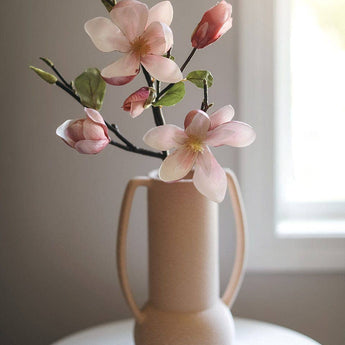 Artificial Pink Magnolia Stem 20"