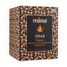 Mina Zhar Moroccan Orange Blossom Green Tea packaging with floral design