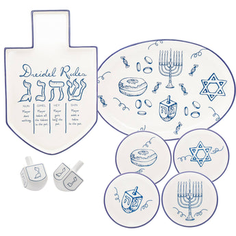 Hanukkah Salt & Pepper Dreidel Set