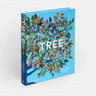 Book titled, “Tree; Exploring the Arboreal World” by Phaidon. Image of a collaged tree on a sky blue background. 