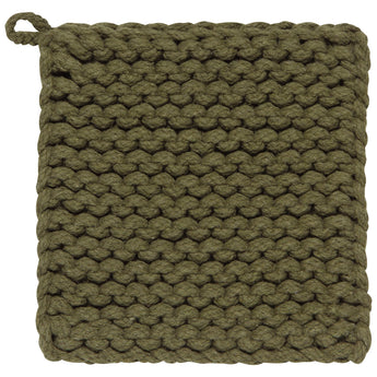 Olive Knotted Potholder