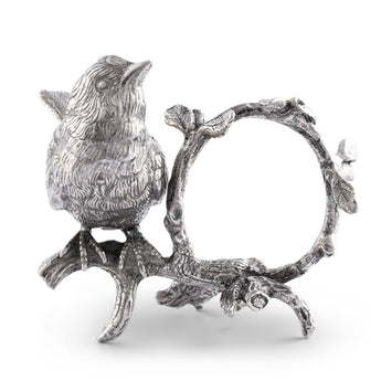 Vagabond House - Pewter Song Bird Napkin Ring