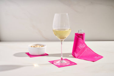 Glass Cocktail Napkin Stand | Roll Holder