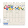 Floral-themed calendar for January on a white background