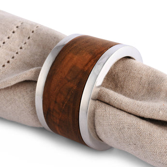 Vagabond House - Modern Tribeca Teak Napkin Ring