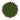 Round green mat with red border on a white background
