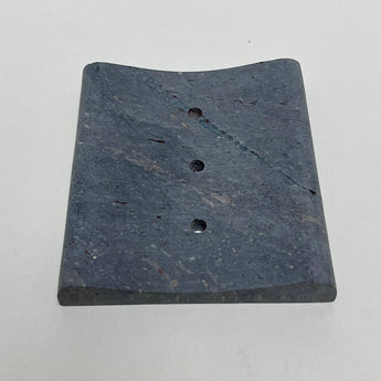 Soapstone Concave 3 Hole Soap Dish