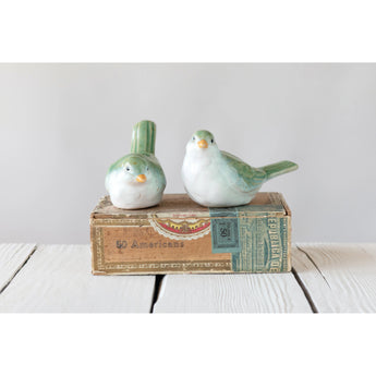 Stoneware Green Bird