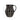 Black and white embossed Ceramic  pitcher Measurements