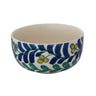 Hand-Painted Stoneware Bowl with Vines Design (Each One Will Vary)