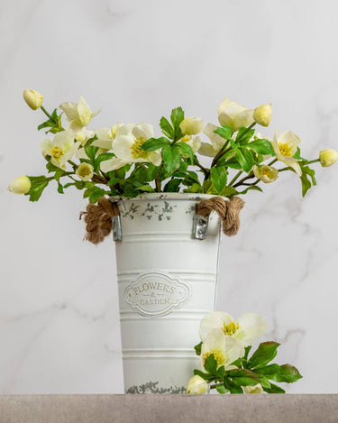 Artificial White Hellebore 18"