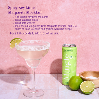 Mingle Mocktails - Key Lime Margarita 24 Pack (6x 4 12oz Pack Cartons)