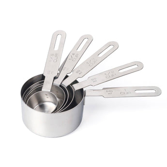 Etched Stainless Steel Measuring Cups