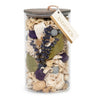 Amber Lavender Potpourri in glass jar with wood lid by Andaluca