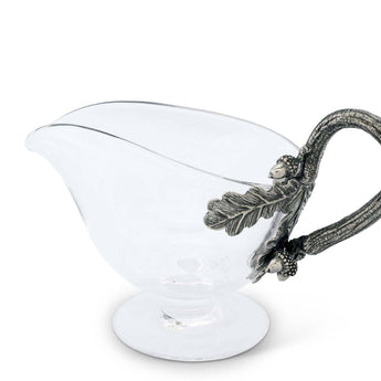 Pewter Acorn Gravy Boat