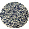 Foliage Statement Platter in Cobalt