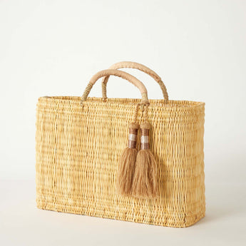 Medina Medium Market Bag with Tassel Collection