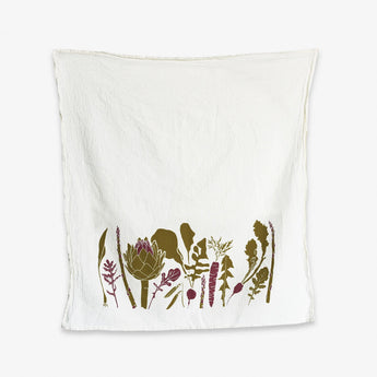 Spring Veggies Tea Towel