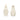 3-3/4"H Stoneware Santa & Snowman Salt & Pepper Shakers w/ Gold Electroplating, Set of 2