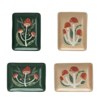 Stoneware Mushroom Dish Collection