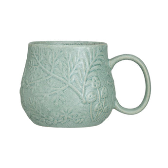 Embossed Botanical Mug