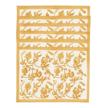 Couleur Nature - Granada Mustard Placemats, Set of 6