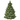 Green ceramic christmas tree decoration