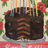 Carpe Diem Papers - Chocolate Birthday Cake Greeting Card