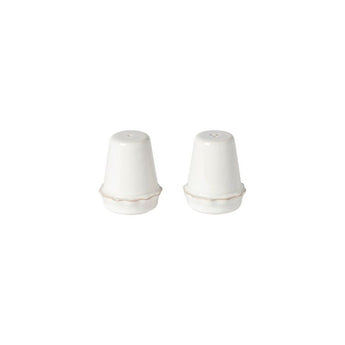 White Ceramic Salt & Pepper Set