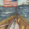 Vintage Lake Boat Greeting Card