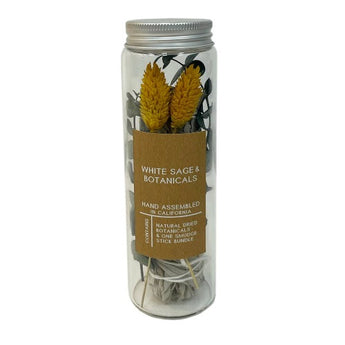 White sage and Eucalyptus smudge stick and botanicals by Andaluca, available at Welcome Home in Annapolis. 