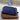 Blue ceramic butter dish with lid