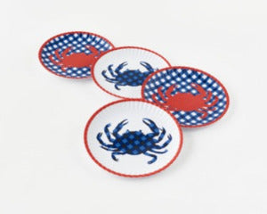 9" Crab Melamine "Paper" Plate | Set of 4