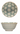 Small ceramic pinch pot bowls, each with different geometric patterns