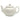 White stoneware teapot, available at Welcome Home in Annapolis